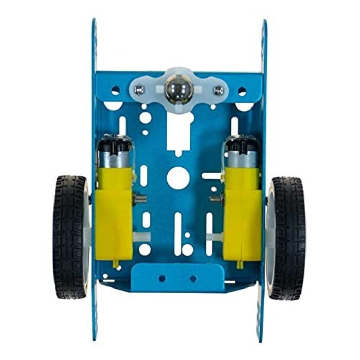 2WD DIY Aluminum Alloy Smart Robot Car Chassis Kit - Blue Colour