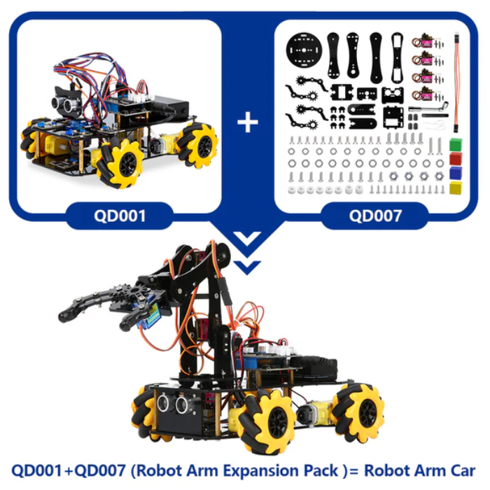 ACEBOTT QD007 5-DOF Robot Arm Expansion Pack for ESP32 - Buy in India