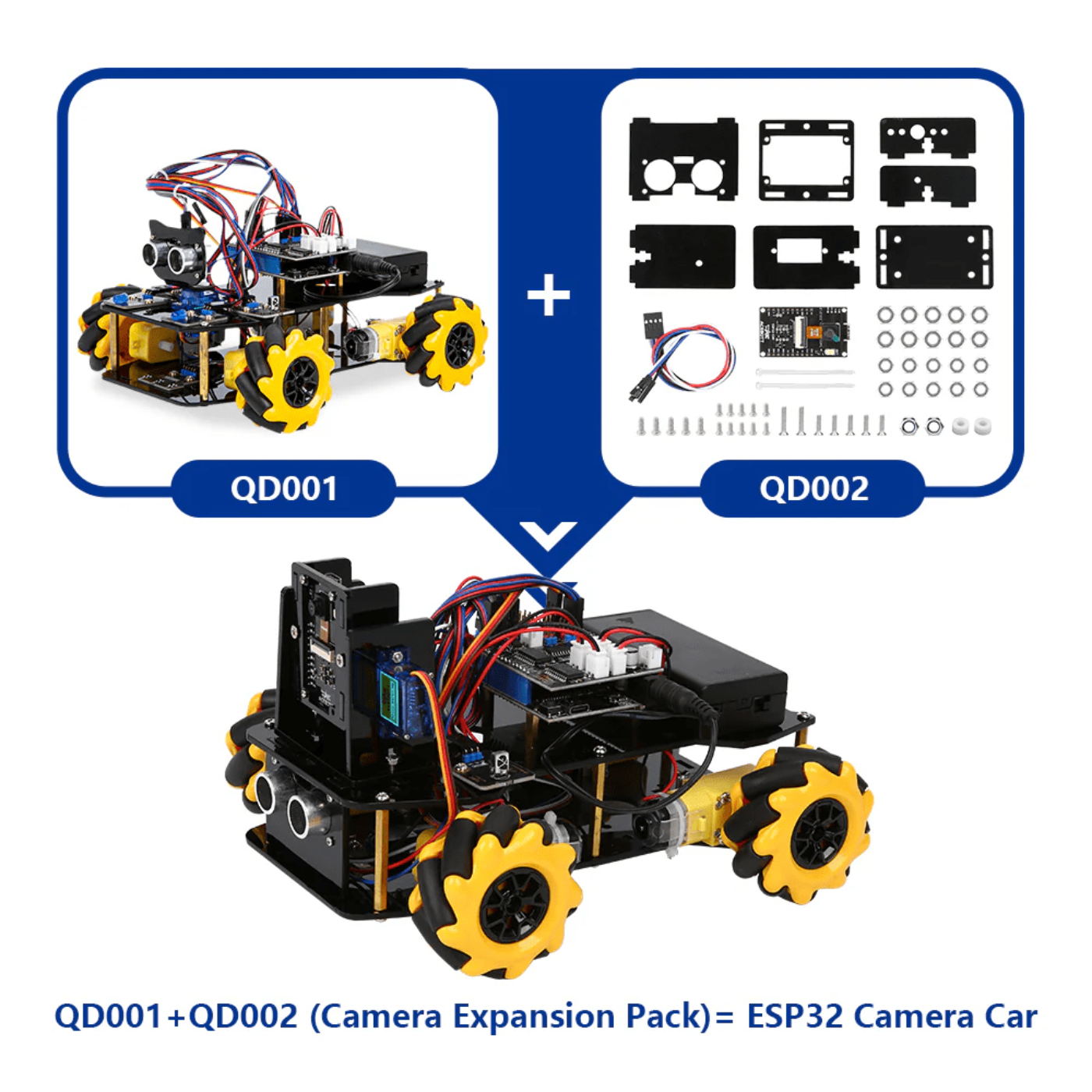 ACEBOTT ESP32 Camera Expansion Pack for Smart Robot Car kit - QD002