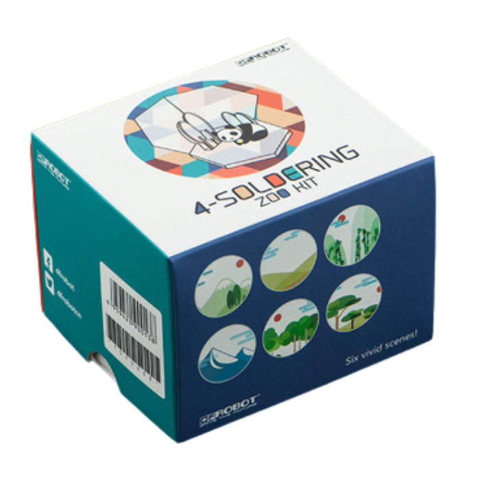 Iotcart 4-Soldering Zoo Animal Kit - DIY STEM Learning for Kids