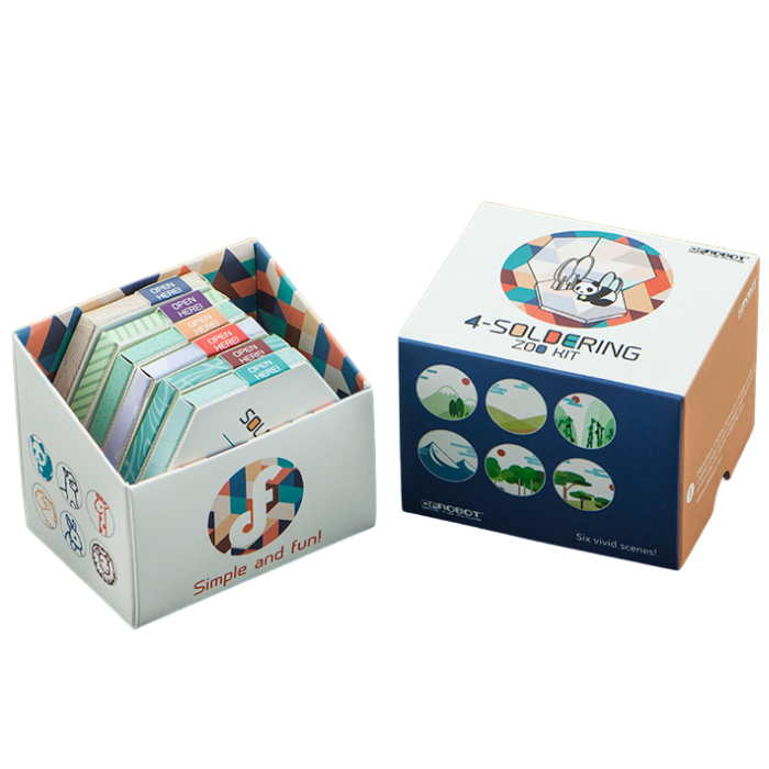 Iotcart 4-Soldering Zoo Animal Kit - DIY STEM Learning for Kids