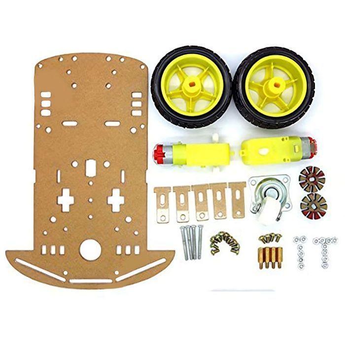 Iotcart 2WD Two Wheel Drive DIY Robot Car Kit with Chassis - Arduino Compatible