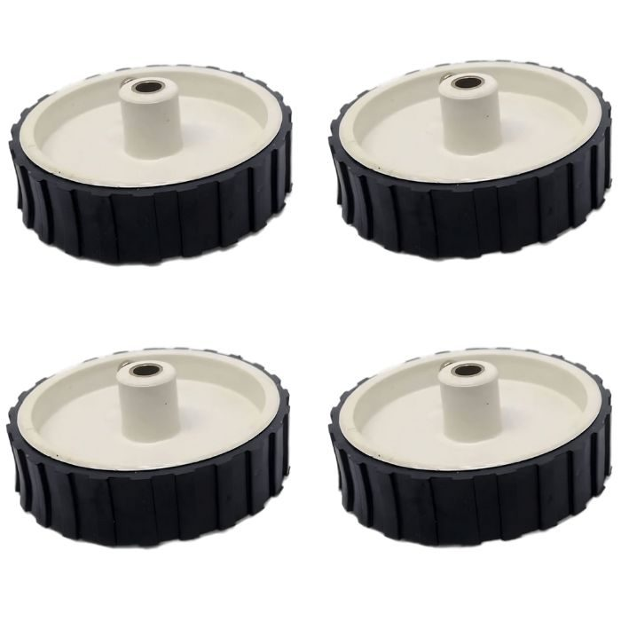 4 pieces 7 X 2 Cm Gear Motor Robot Wheel & 4 pieces 200 RPM Gear Motor