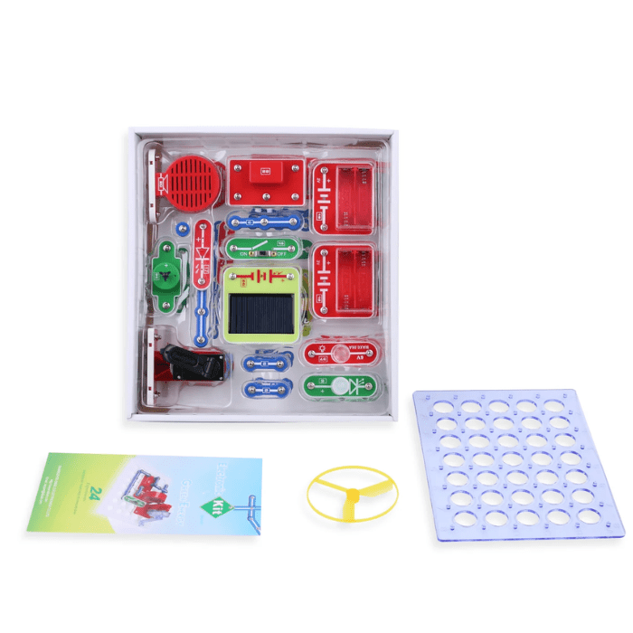 Iotcart SES-P-2184 24-in-1 Snap-on Electronics Kit for STEM Learning