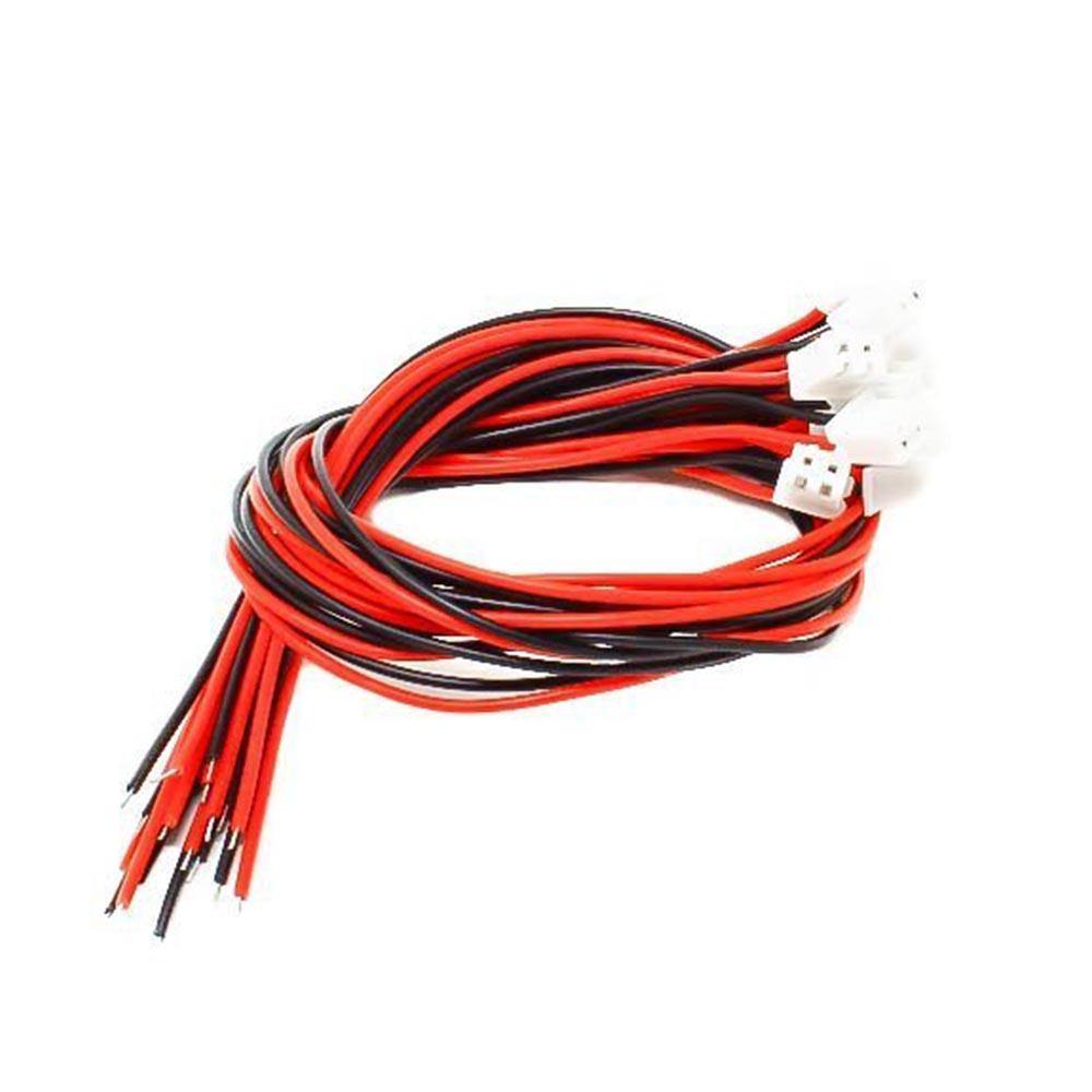 2 mm pitch 2 pin JST Cable with Connector - (Pack of 10)