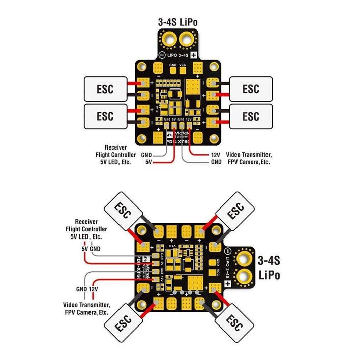 Matek Systems PDB-XT60 6S Power Distribution Board for RC Drones - Buy in India