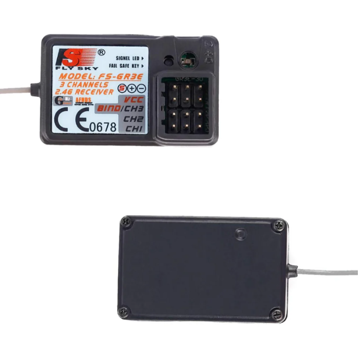 FlySky FS-GR3E 3CH 2.4GHz Waterproof RC Receiver for Cars & Boats - Buy in India