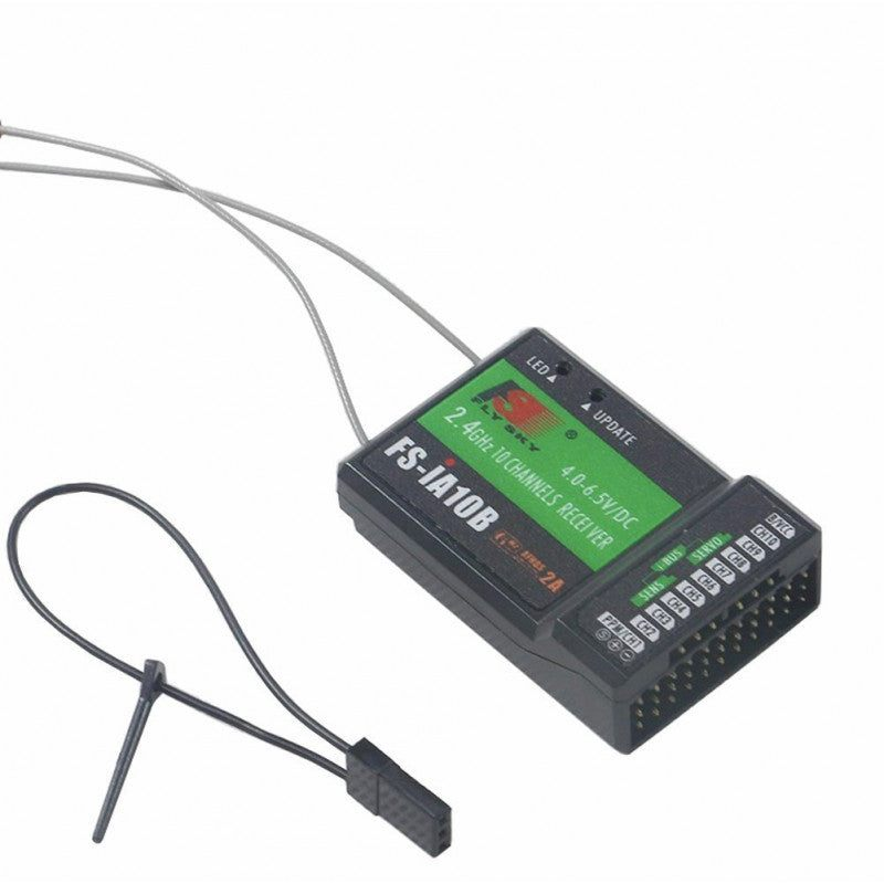 FlySky FS-iA10B Radio Receiver- 2.4GHz 10 Channel