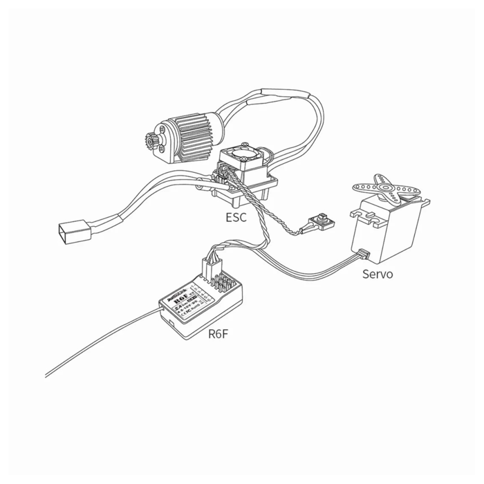 Radiolink R6F 2.4 GHz, 6 Channel RC Receiver Long Range up to 400 m