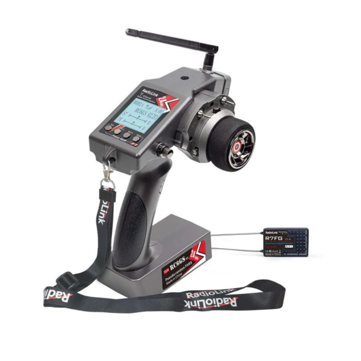 Radiolink RC6GS V3 7CH 2.4GHz RC Transmitter and 7CH R7FG Receiver with Waterproof Gyro