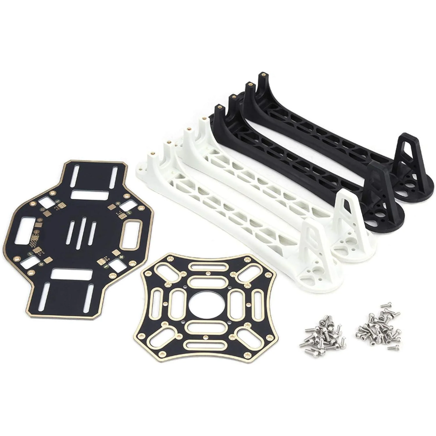 F450 4-axis Quadcopter Drone Frame Kit with Integrated PCB (Black & White)