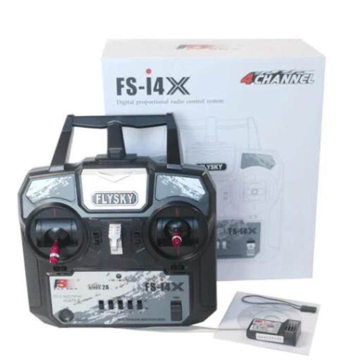 FlySky FS-i4X 2.4GHz 4CH AFHDS RC Transmitter with FS-A6 Receiver - Drone Remote Control