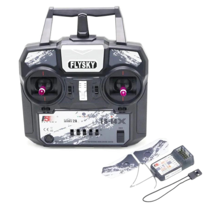 FlySky FS-i4X 2.4GHz 4CH AFHDS RC Transmitter with FS-A6 Receiver - Drone Remote Control