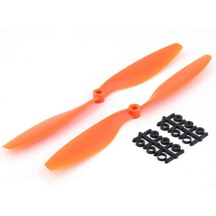 Iotcart 1045 Carbon Fiber CW CCW Propeller Pair for DJI F450 - 10x4.5 Orange Quadcopter Prop
