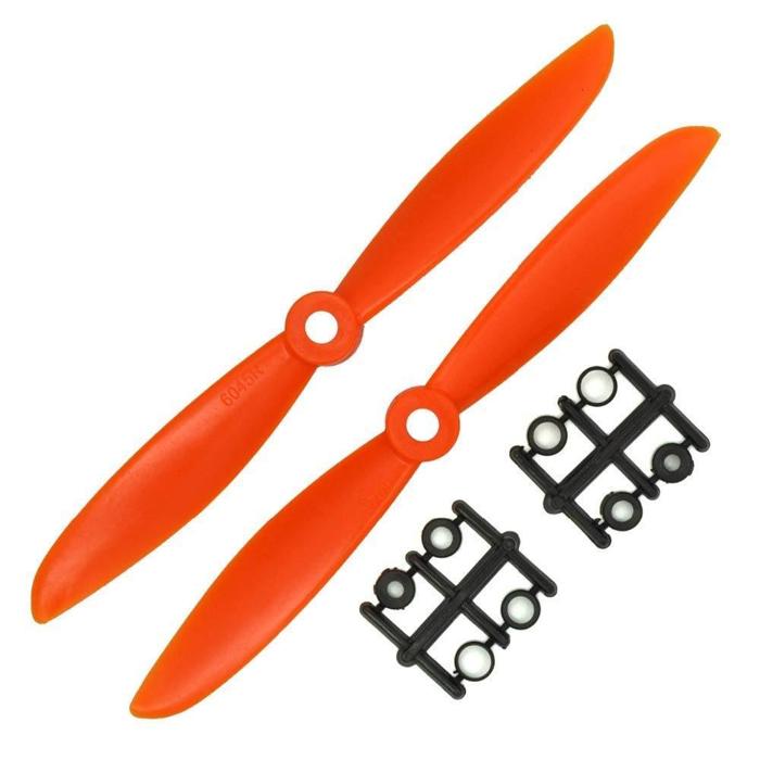 Iotcart 1045 Carbon Fiber CW CCW Propeller Pair for DJI F450 - 10x4.5 Orange Quadcopter Prop