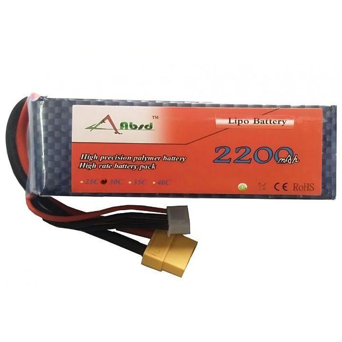 Iotcart SES-P-2301 11.1V 2200mAh 25C LiPo Battery - RC Drone & Embedded Power