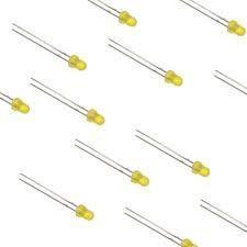 Iotcart 3 mm Yellow LED 2.2V 20mA (Pack of 10) - Indicator for Arduino & Raspberry Pi