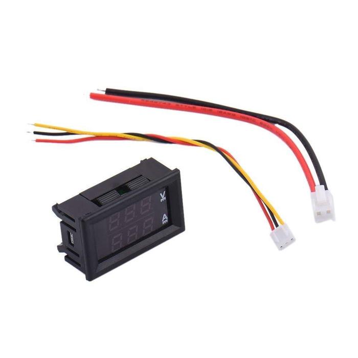 Iotcart SES-P-2320 0-100V 10A Dual LED Voltmeter Ammeter - DC Power Monitoring