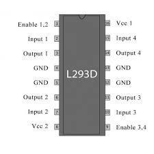 L293D Motor Driver IC 16-Pin DIP for Arduino/Raspberry Pi - Buy in India