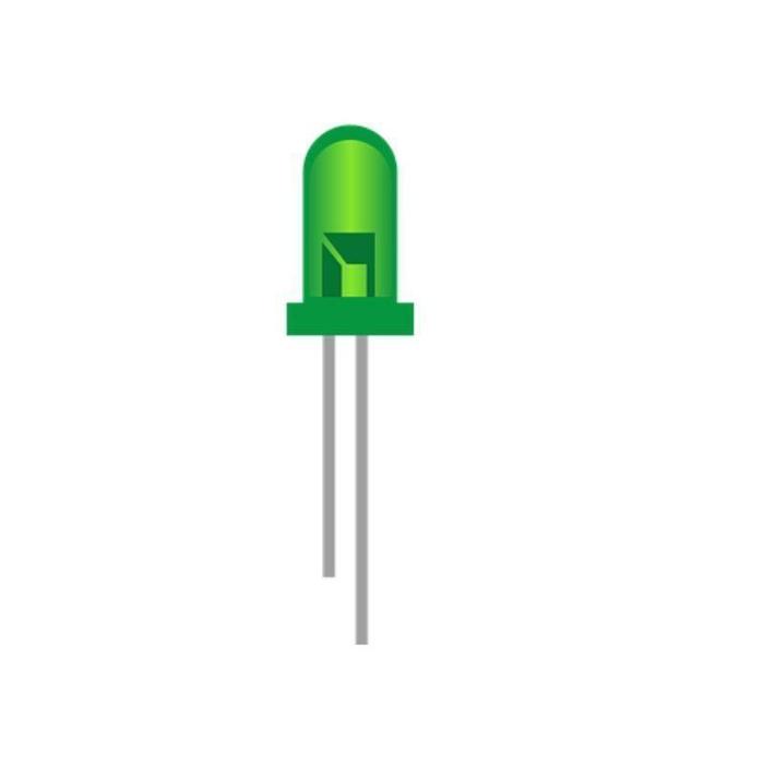Iotcart SES-P-2331 3mm Green LED (Pack of 10) - Electronics for Arduino Projects