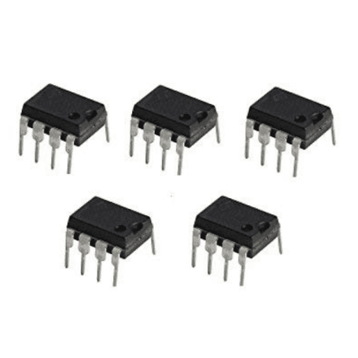 LM741 Op-Amp IC (Pack of 5) - General Purpose Amplifier for Arduino & Analog Circuits