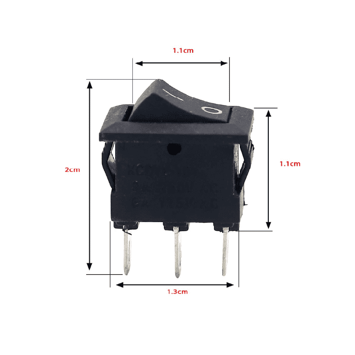 JL MRS 102 BK 6A 250V SPDT Rocker Switch - Buy Online in India