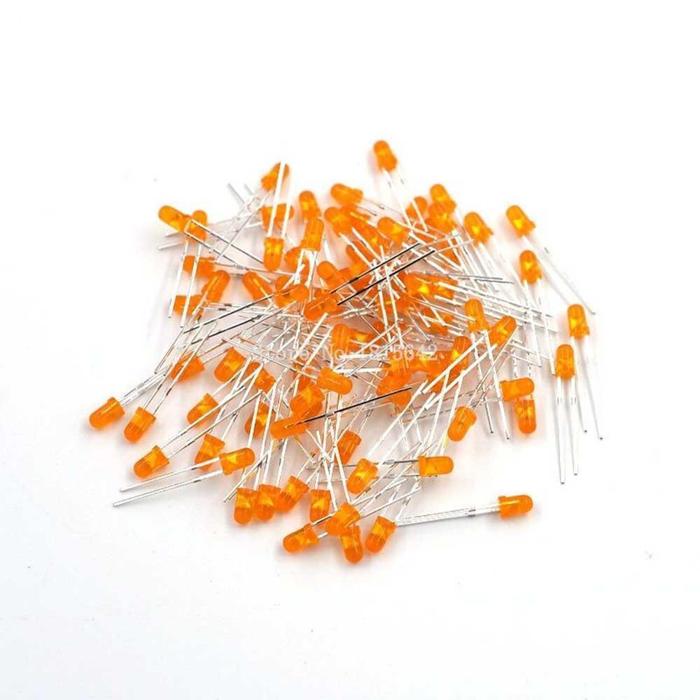 Buy Iotcart 3mm Orange LED 20mA 10-Pack - Indicator Lighting for Arduino & Raspberry Pi