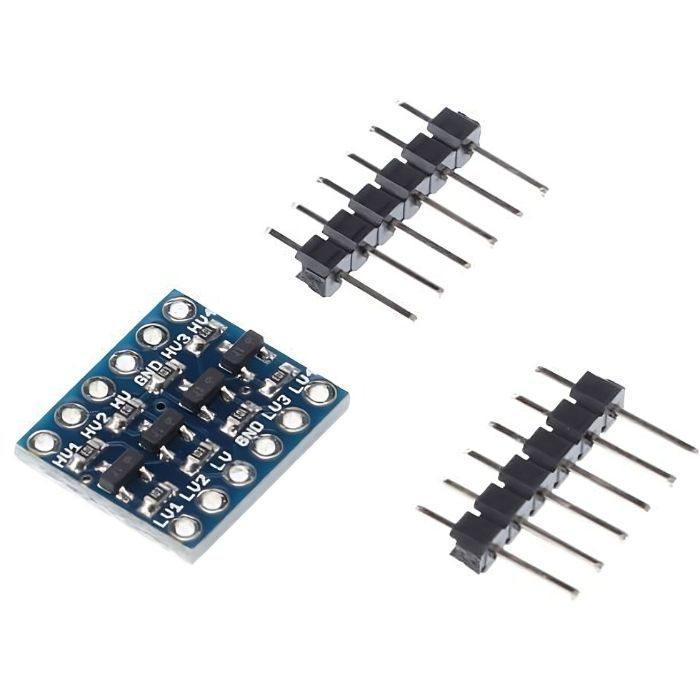 Iotcart SES-P-2346 4-Channel 3.3V-5V Bi-Directional Logic Level Converter - Arduino & Raspberry Pi Compatible