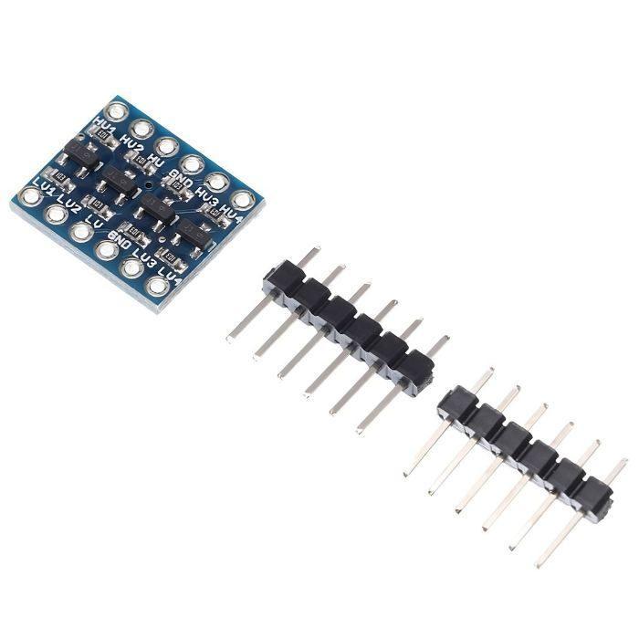 Iotcart SES-P-2346 4-Channel 3.3V-5V Bi-Directional Logic Level Converter - Arduino & Raspberry Pi Compatible