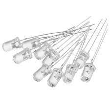 Iotcart SES-P-2356 5mm White Green LED (Pack of 10) - Indicator Use