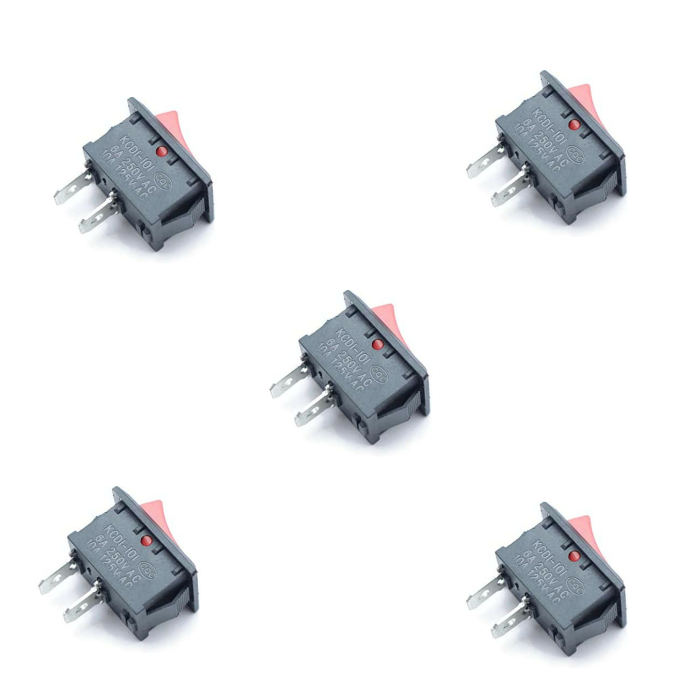 Iotcart SES-P-2357 SPST 2 Pin Mini Rocker Switch (Pack of 5) - Buy Online in India