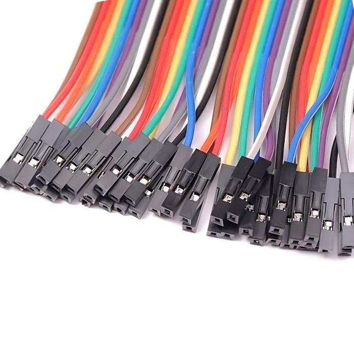 Iotcart SES-P-2358 20cm 40pcs Female to Female Jumper Wires for Arduino & Raspberry Pi - Buy Online in India