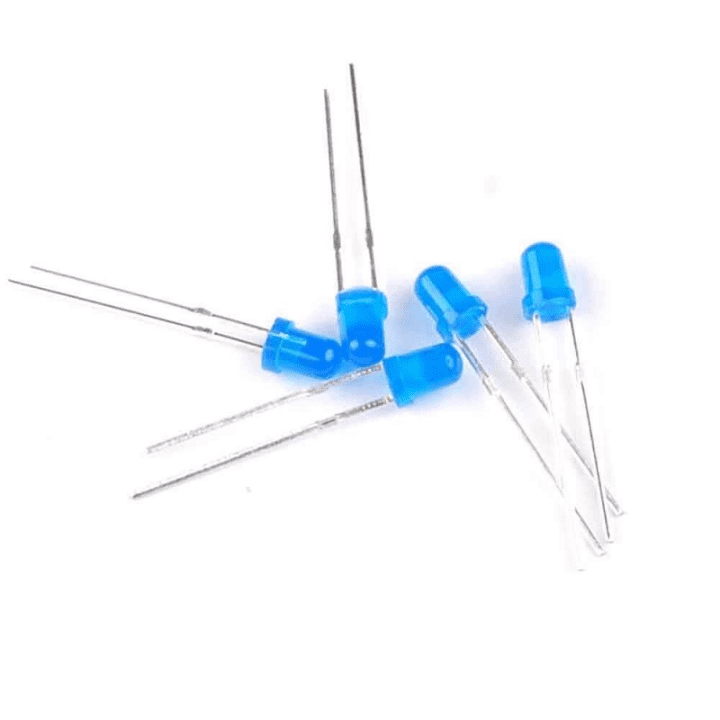 3mm DIP Diffused Blue Led (Pack of 10)