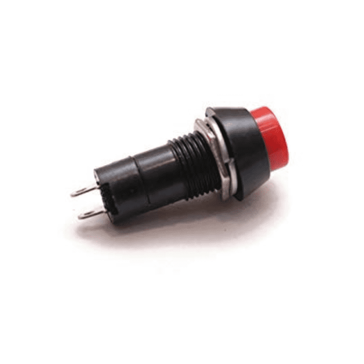 Red PBS-11B 2PIN 12mm No Lock Push Button Momentary Switch 3A 250V