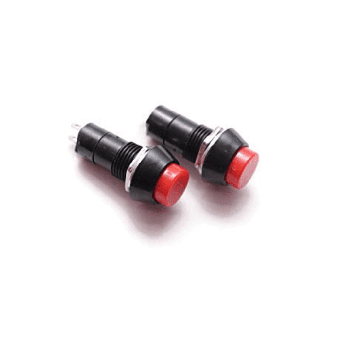 Iotcart Red PBS-11B 2PIN 12mm Momentary Push Button Switch 3A 250V - Buy Online in India