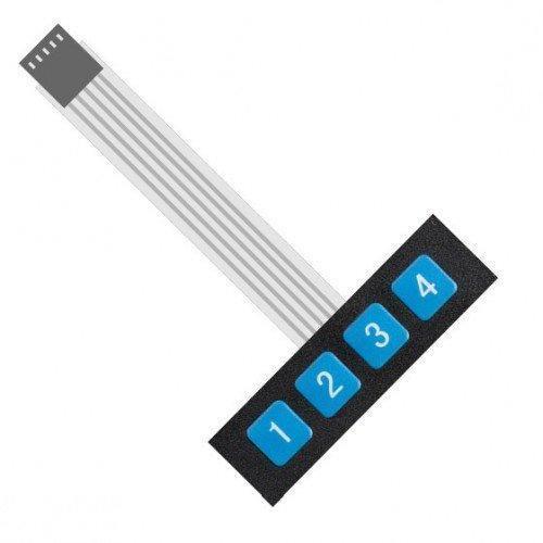 Iotcart 1 x 4 Membrane Keypad 5-Pin Matrix Switch for Arduino - Buy Online