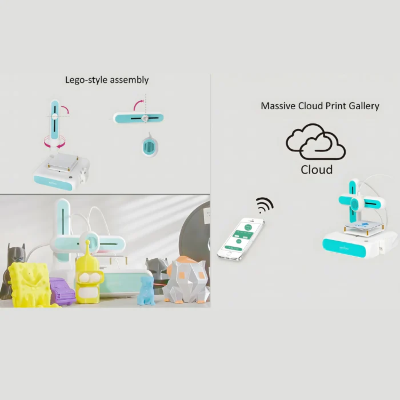 Goofoo Cube Mini 3D Printer for Stem Education