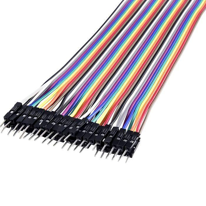 Iotcart Male to Male Jumper Wires 20cm 40pcs - Breadboard Prototyping