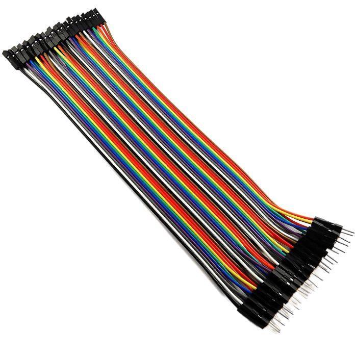 Iotcart SES-P-2372 20cm Male to Female Jumper Wires 40pcs - Buy Online in India