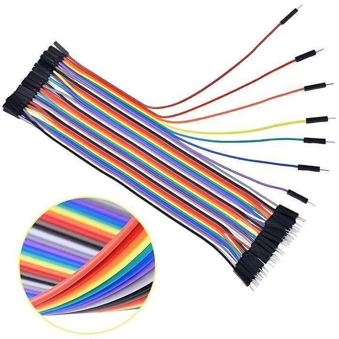 Iotcart SES-P-2372 20cm Male to Female Jumper Wires 40pcs - Buy Online in India