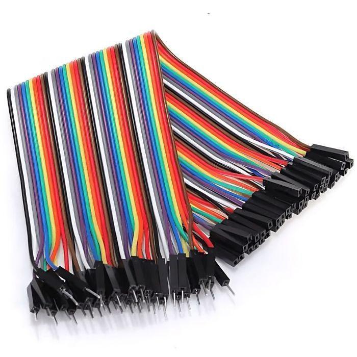 Iotcart SES-P-2372 20cm Male to Female Jumper Wires 40pcs - Buy Online in India