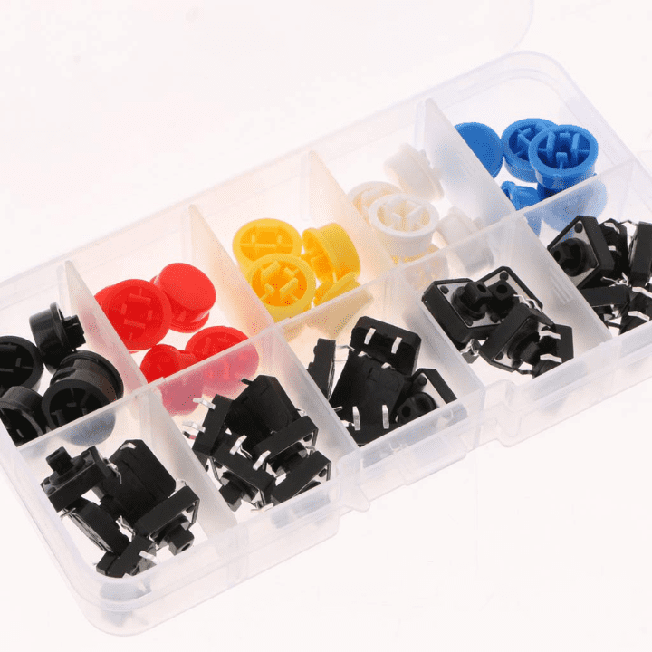 Tactile Push Button Switch Assorted Kit - 25 Pieces pack