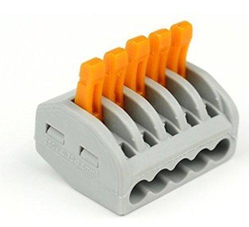 Iotcart SES-P-2378 5 Pin Push-in Conductor 400V Lever Nut Connector for Control Panels