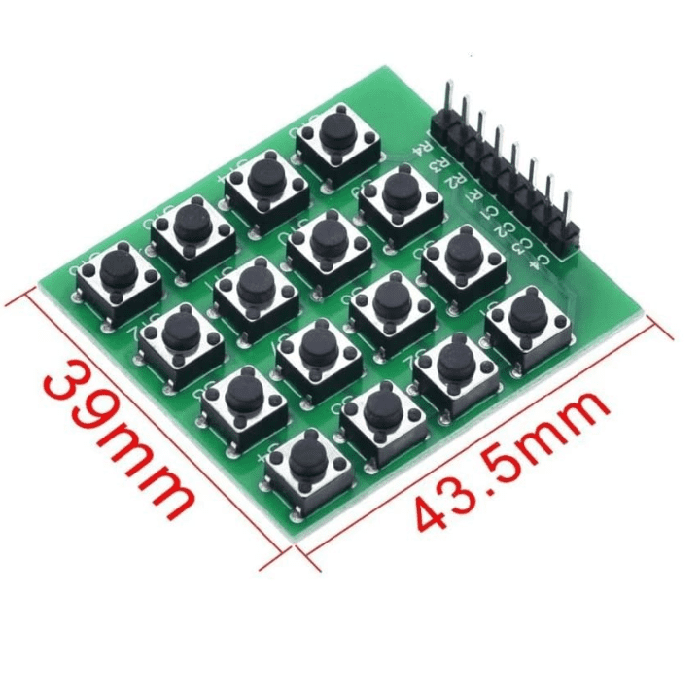 Iotcart Matrix 16 Button Keypad Module 4x4 - Buy Online India