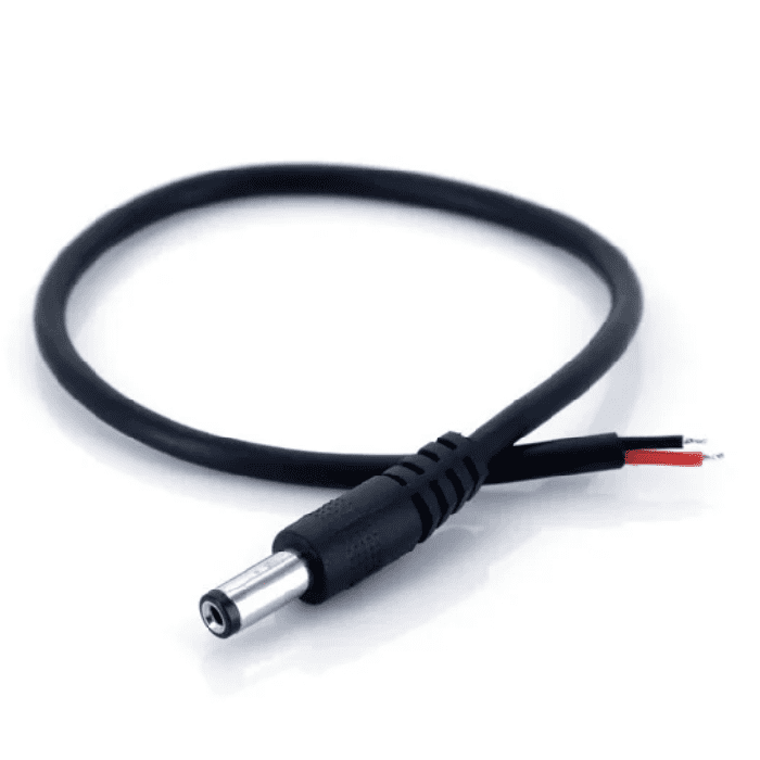 Iotcart 5mm DC Jack Male Connector with Wire - 3V-24V 5A Power Connector for Electronics
