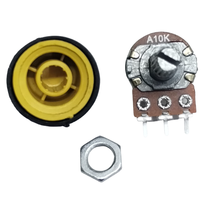 Iotcart SES-P-2396 10K Ohm Potentiometer with Knob - Variable Resistor for Circuits