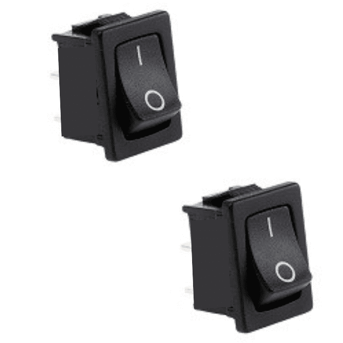 Iotcart KCD1-108 6A 250V SPST Rocker Switch - Pack of 2 - Buy Online in India