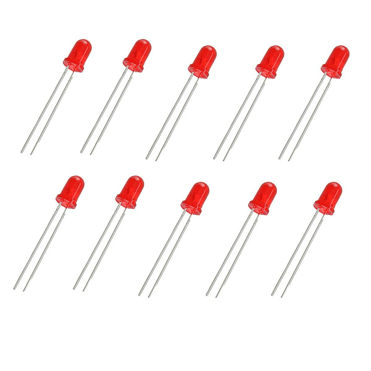 5mm Round Red Diffused Led (Pack of 10)