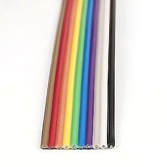 Buy Ribbon Cable 10 Wire 1 Meter 22 AWG Multicolor - General Wiring