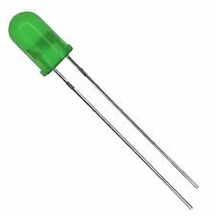 Iotcart 5mm Green LED (Pack of 10) - Indicator & Prototyping Use